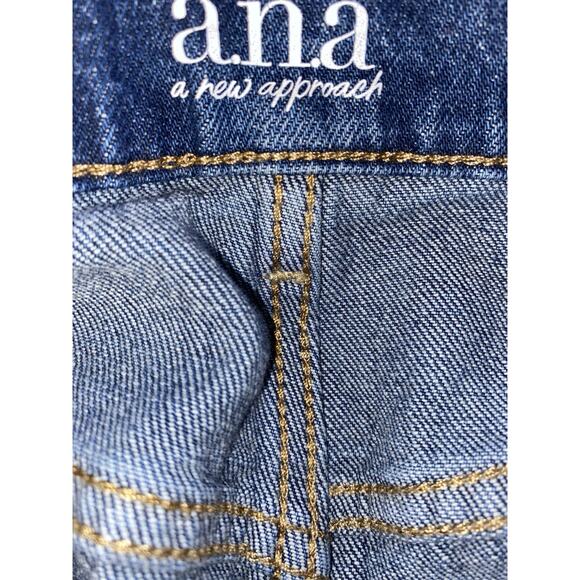 a.n.a High Rise Straight Leg Womens Jeans Dark Wash Button Fly Size 8 NWT - Picture 10 of 12